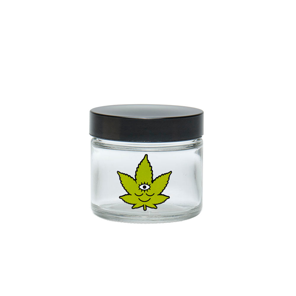 420 Science Clear Screw Top Jar | Toke Face