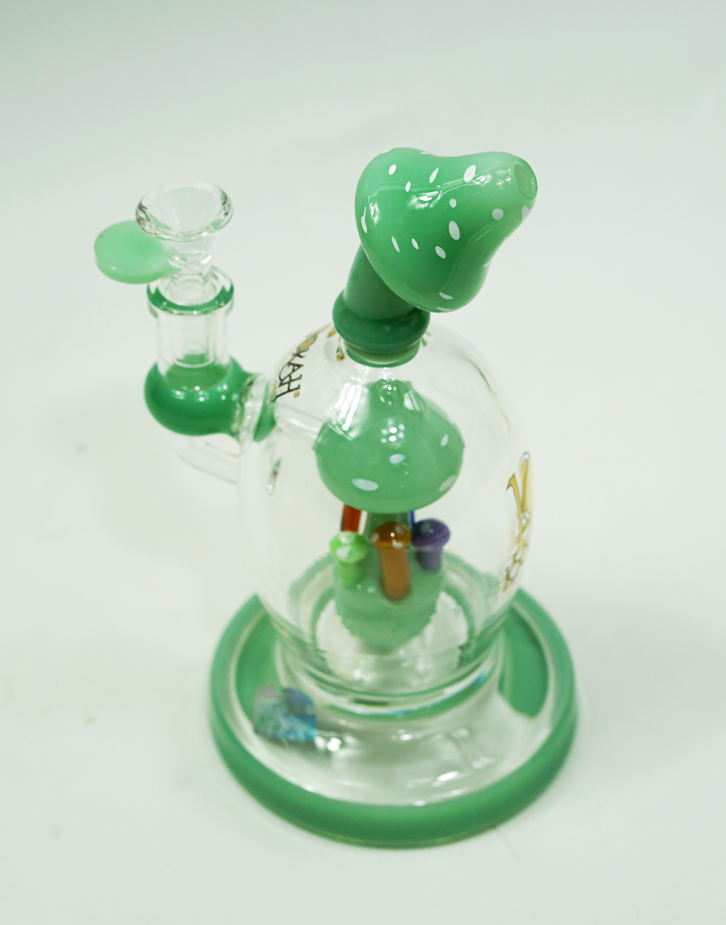 Lookah Glass Crazy Mushrooms Water Pipe | 8"