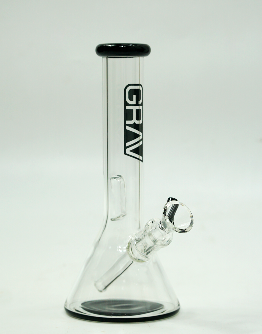GRAV® 8" Small Simple Clear Beaker Base Smoking Bong Water Pipe