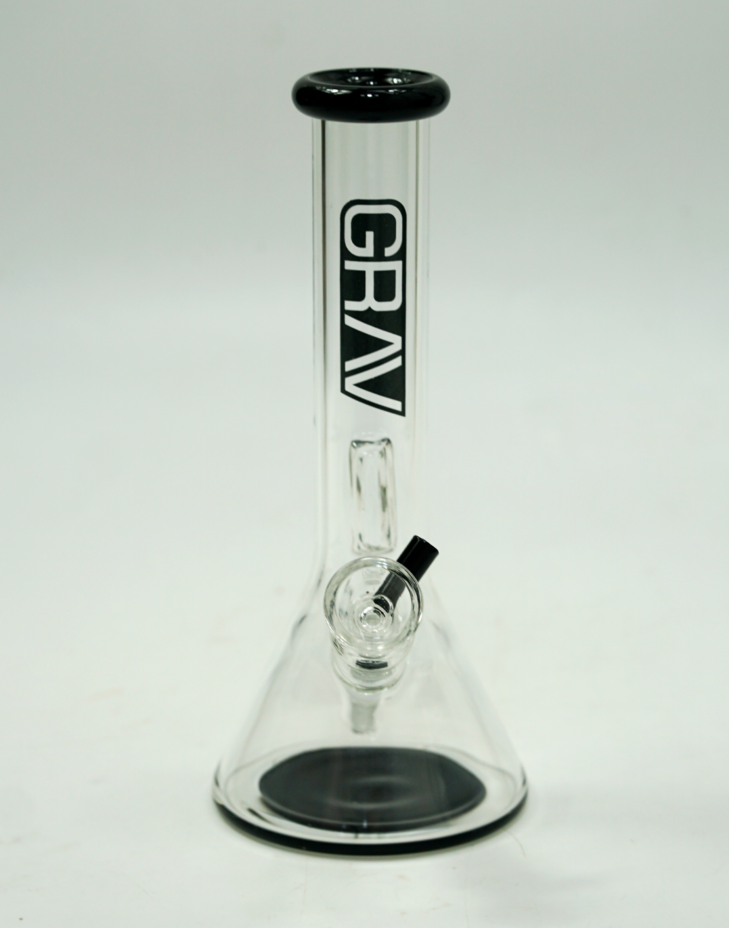 GRAV® 8" Small Simple Clear Beaker Base Smoking Bong Water Pipe