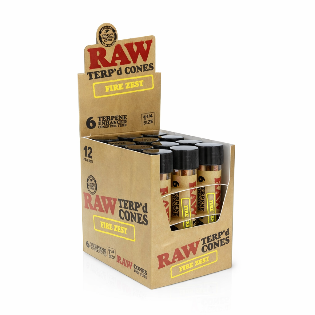 RAW Terp'd 1 1/4 Cones Fire Zest