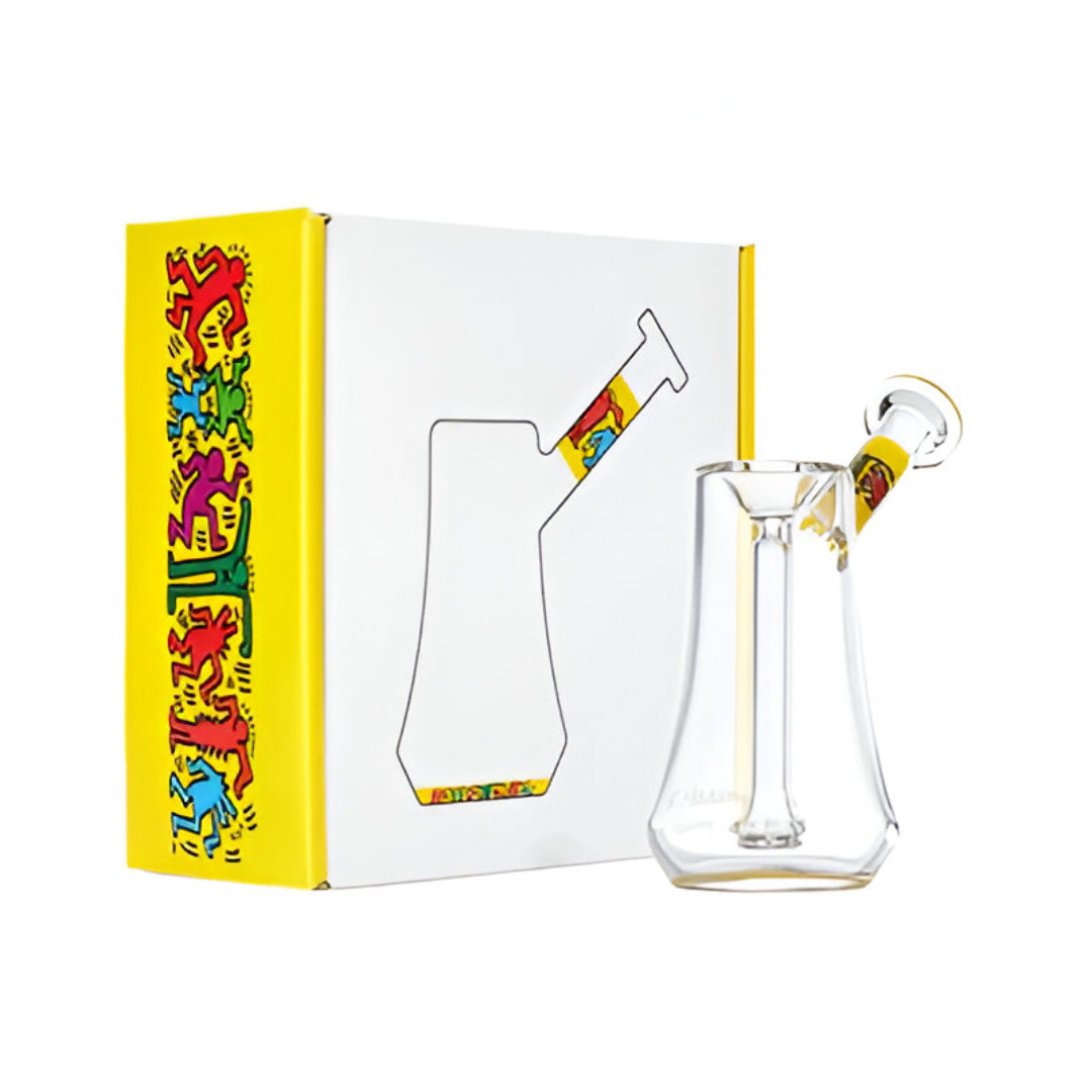 K.Haring Glass Bubbler Multi Yellow
