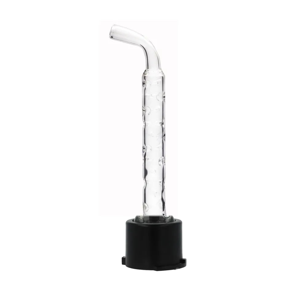 Storz & Bickel Venty  3d Cooling Dimpled Glass Stem Mouthpiece (clear) Straight/ Bent