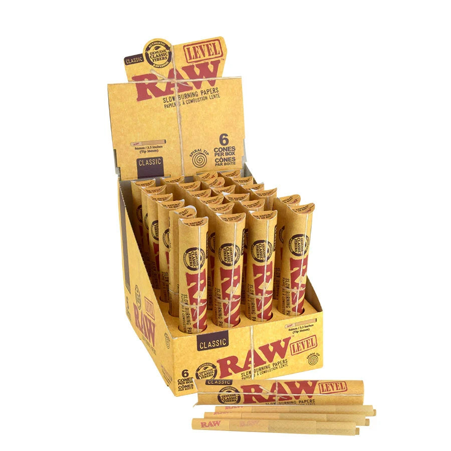 Raw level tubes Cones 1 1/4