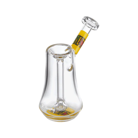 K.Haring Glass Bubbler Multi Yellow