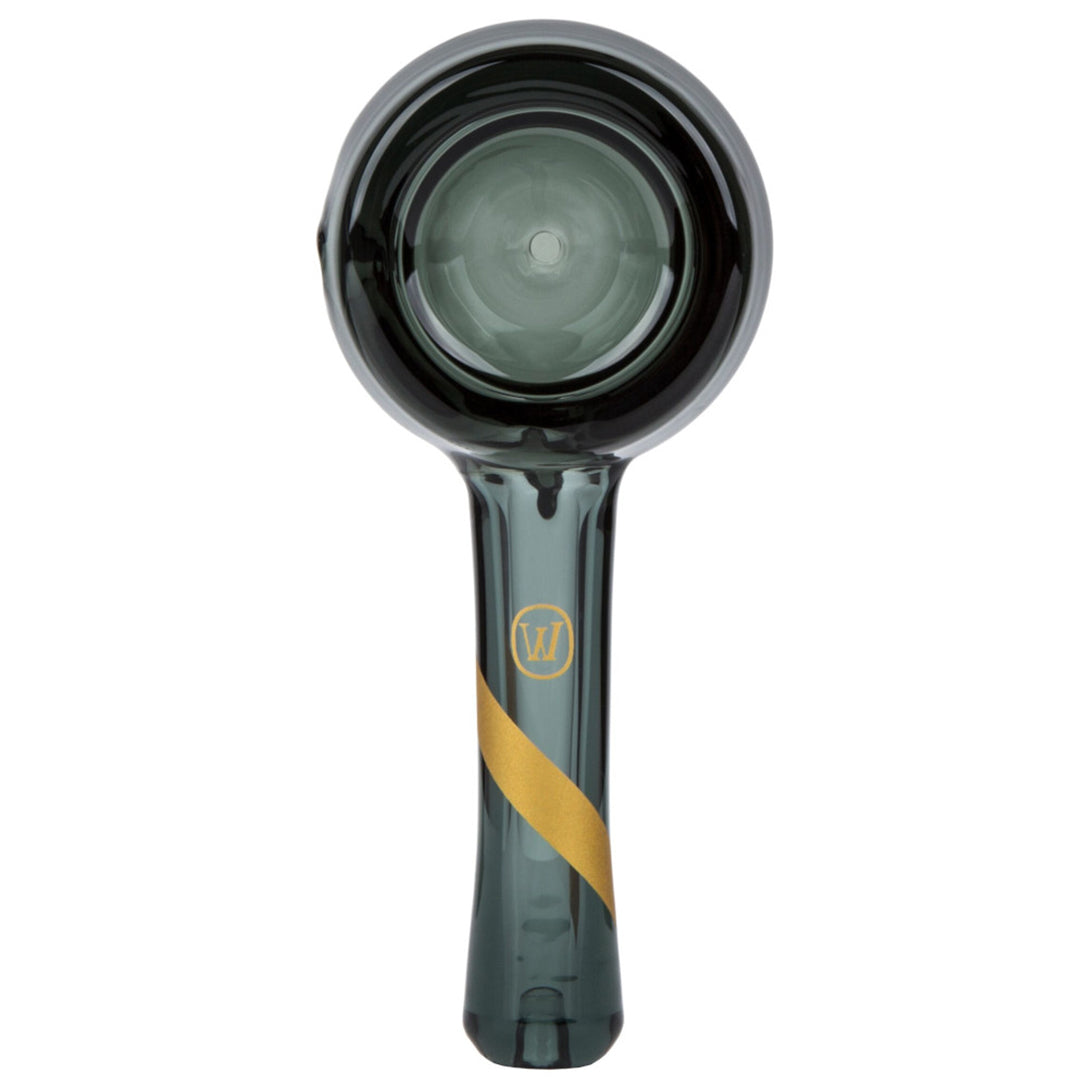 Marley Natural - Smoked Glass Spoon Pipe with Gold Stripe Decal