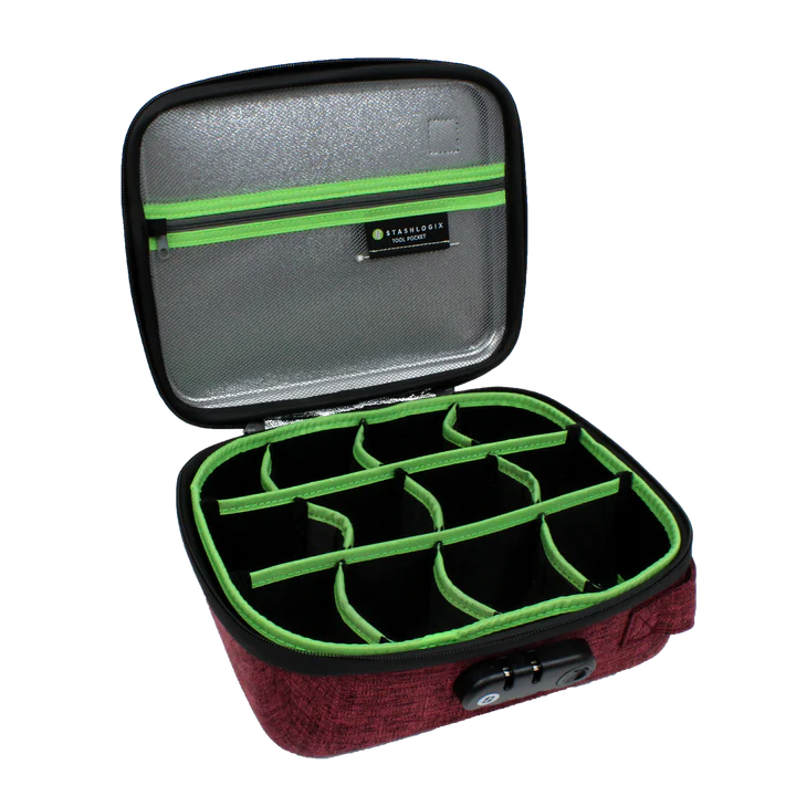 Stashlogix Silverton Smell Proof Combo Lock Bag (Hard Shell) - Large