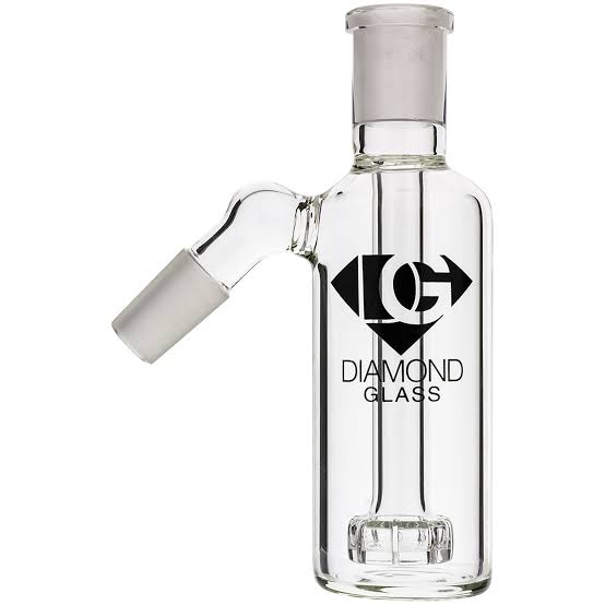 45° DIAMOND GLASS 14MM F/M TURBINE ASH CATCHER