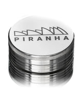 PIRANHA 2 Piece 3.0" SILVER Anodized Aluminum Grinder