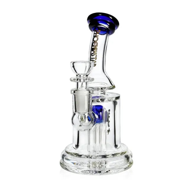 7MM Thick Glass 6.5-inch Bubbler Pipe with 6-Arm Tree Perc