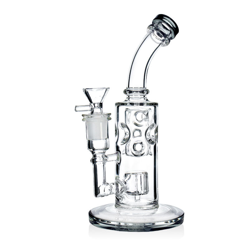 Phoenix Star Bent Honeycomb Glass Water Pipe