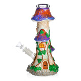 3D Mushroom house glow in the dark water pipe
