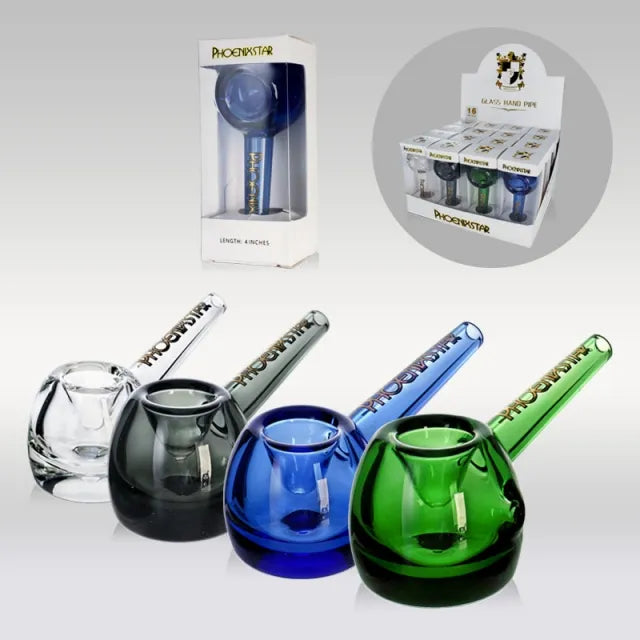 Phoenix  4" Thick Glass Hammer Pipe