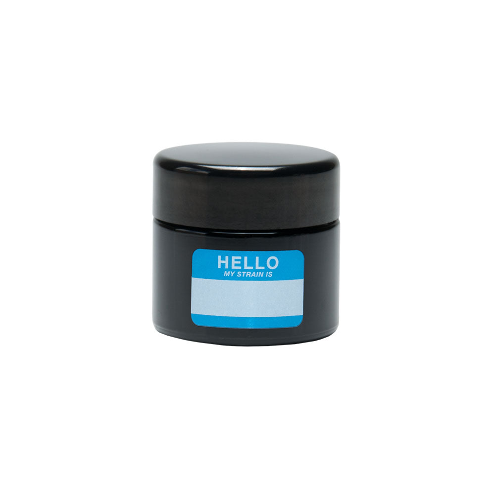420 Science UV Screw Top Jar | Hello Write & Erase (Black)