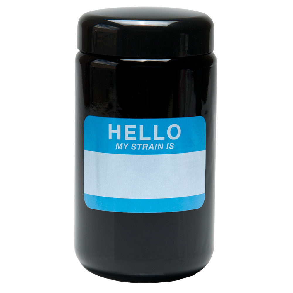 420 Science UV Screw Top Jar | Hello Write & Erase (Black)