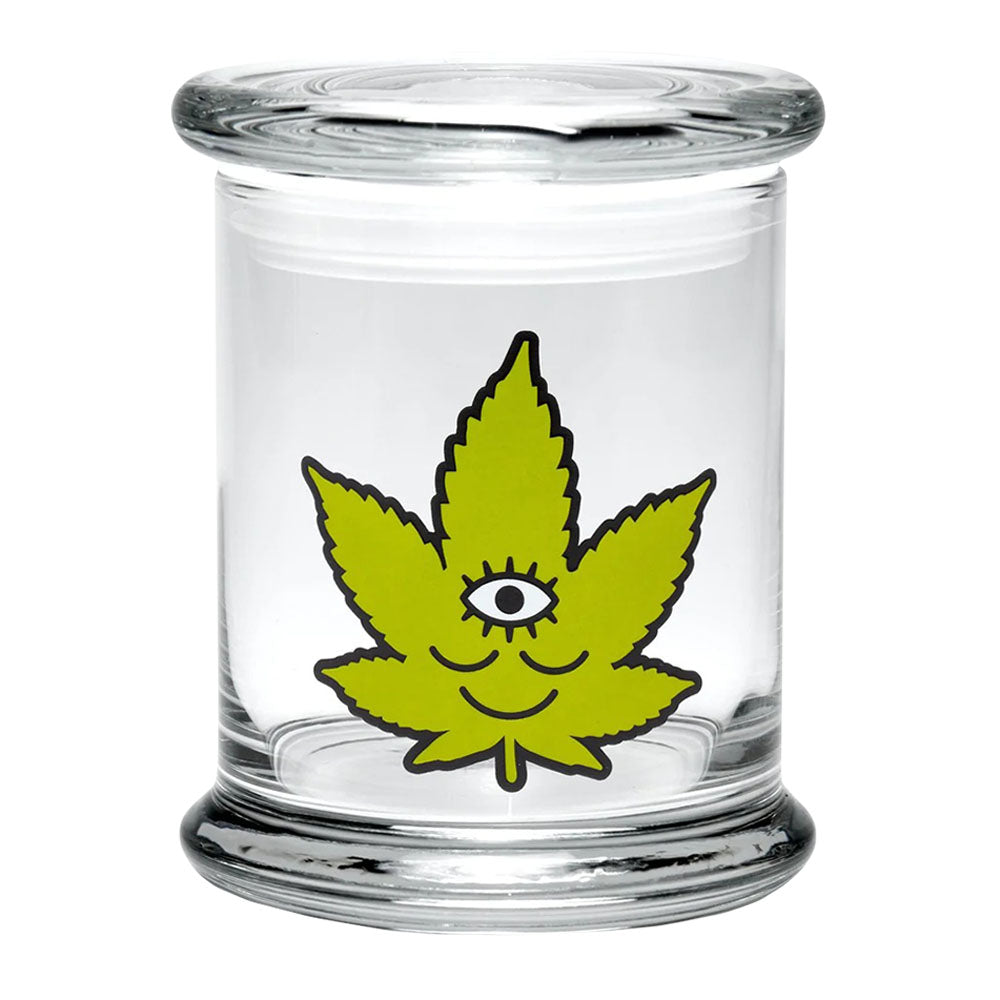 420 Science Pop Top Jar Large - Toke Face