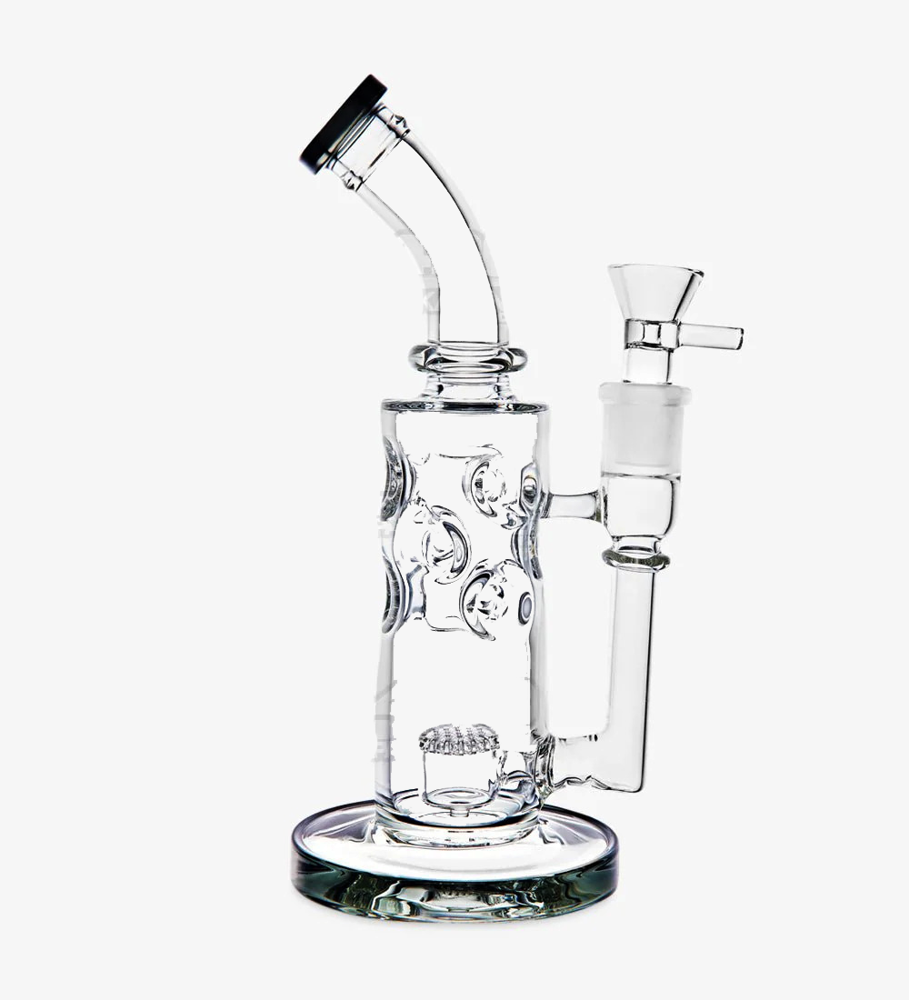 Phoenix Star Bent Honeycomb Glass Water Pipe