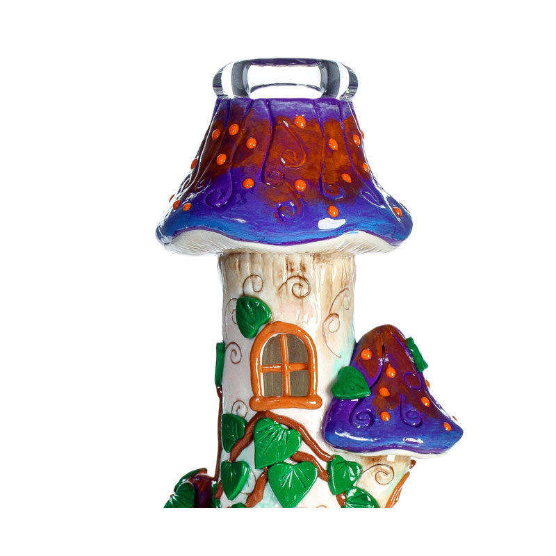 3D Mushroom house glow in the dark water pipe