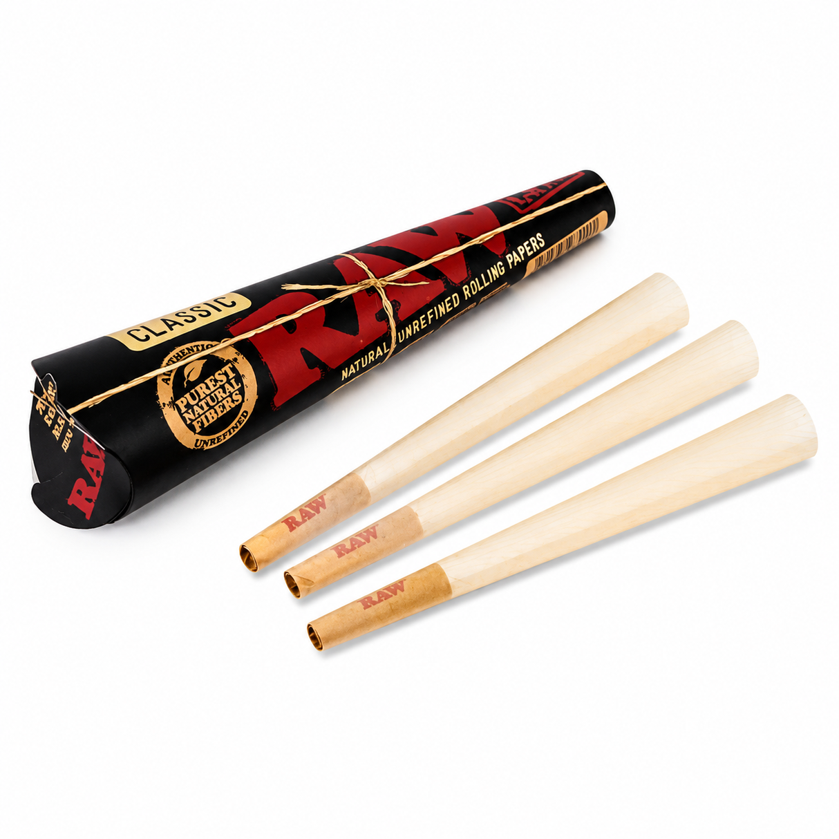 RAW Black Pre Rolled Cones - King Size - 3pack