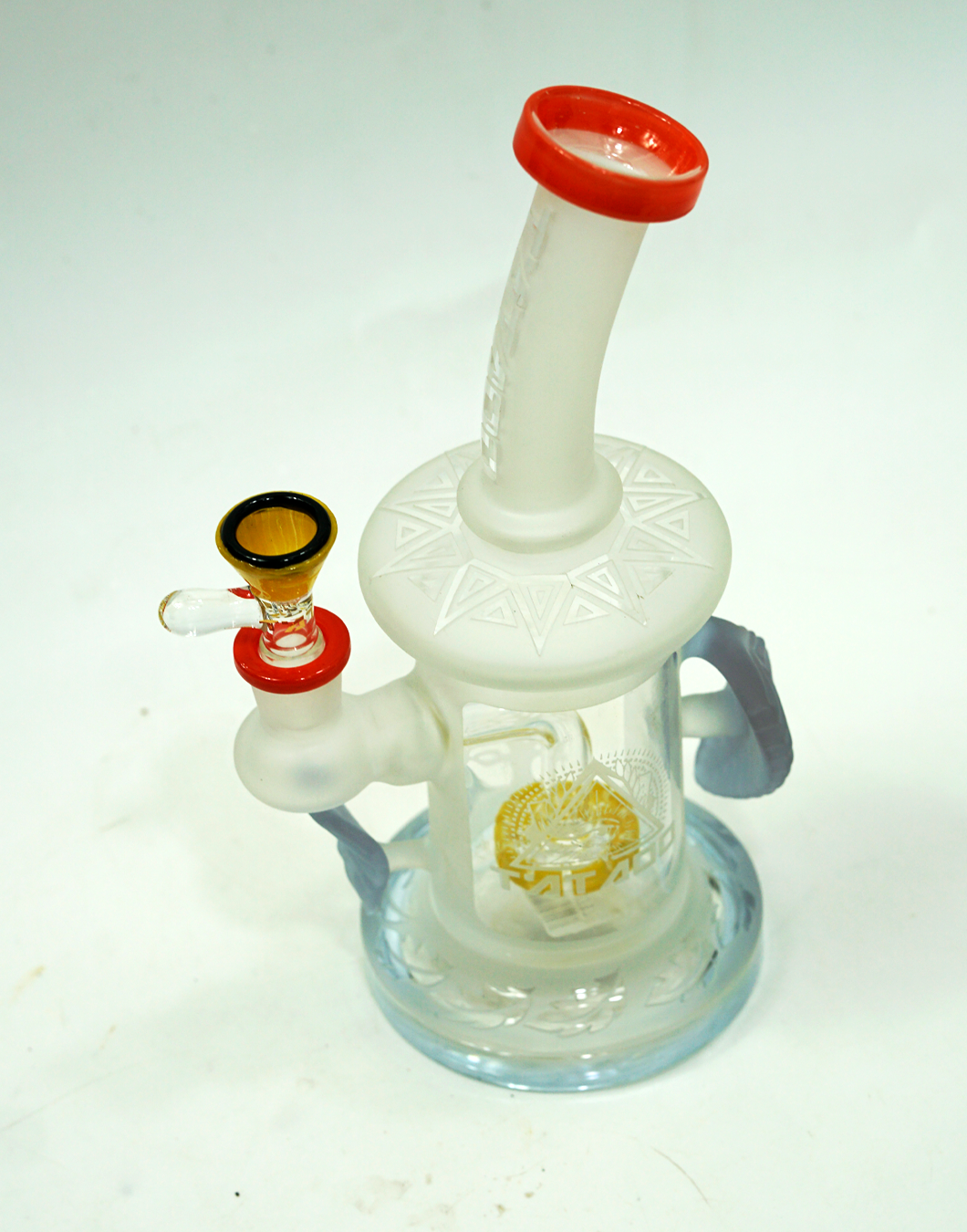 Tattoo Glass Frosted Sandblasted Water Pipe