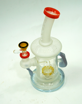 Tattoo Glass Frosted Sandblasted Water Pipe