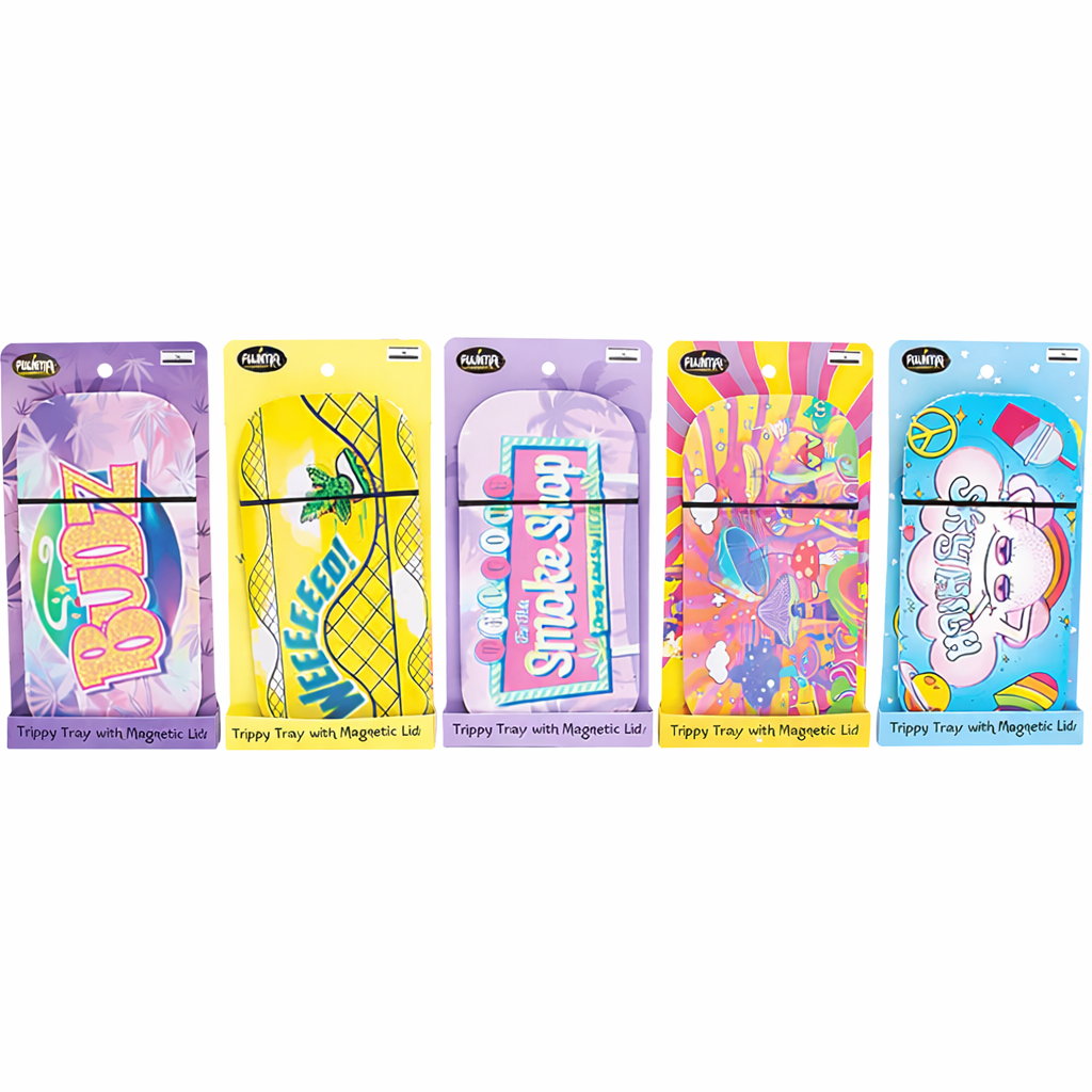 Fujima Rolling Tray and Magnetic Lid Assorted Designs