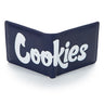 Cookies Billfold Wallet Textured Faux Leather Blue