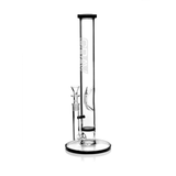 GRAV® Large, Black Accent Straight Base w/ Disc Water Pipe