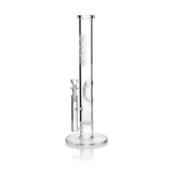 GRAV® Large, Clear Straight Base w/ Disc Water Pipe