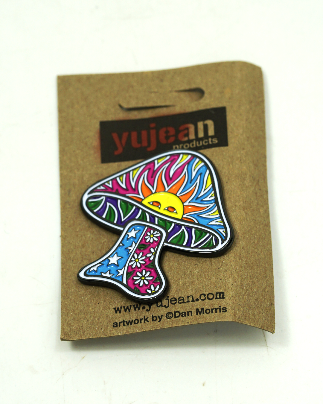 Dan Morris Sun Mushroom Enamel Pin