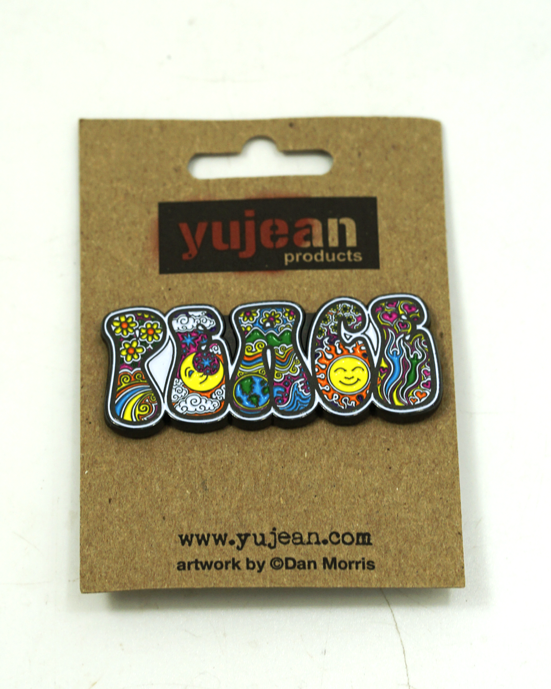 Dan Morris Peace Sign Enamel Pin
