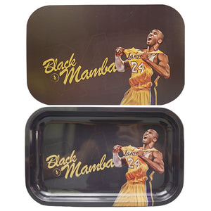 Black Mamba Small Rolling Tray with Magnetic Lid Cap