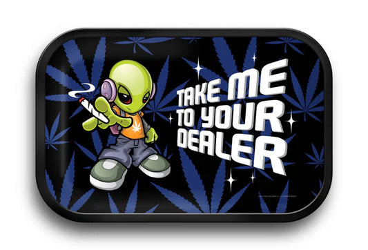Take Me To Your Dealer Metal Rolling Tray