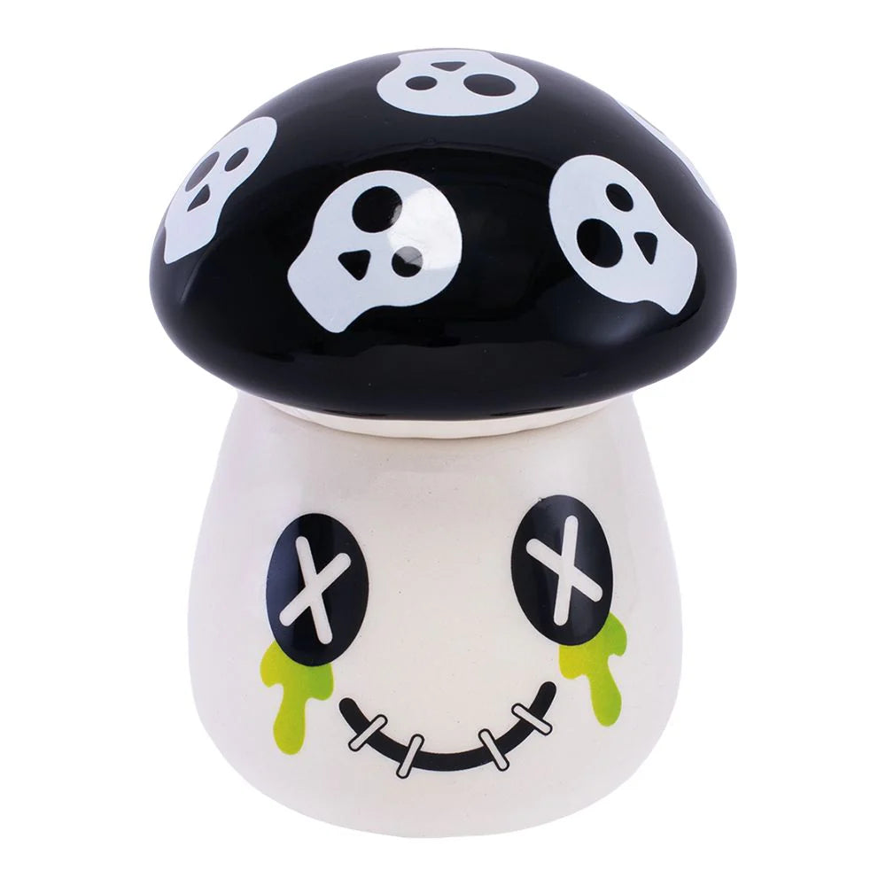 Fujima Mushroom Skull Ceramic Stash Jar