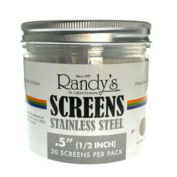Randy's Premium Screens Stainless Steel (20 pcs per pack)