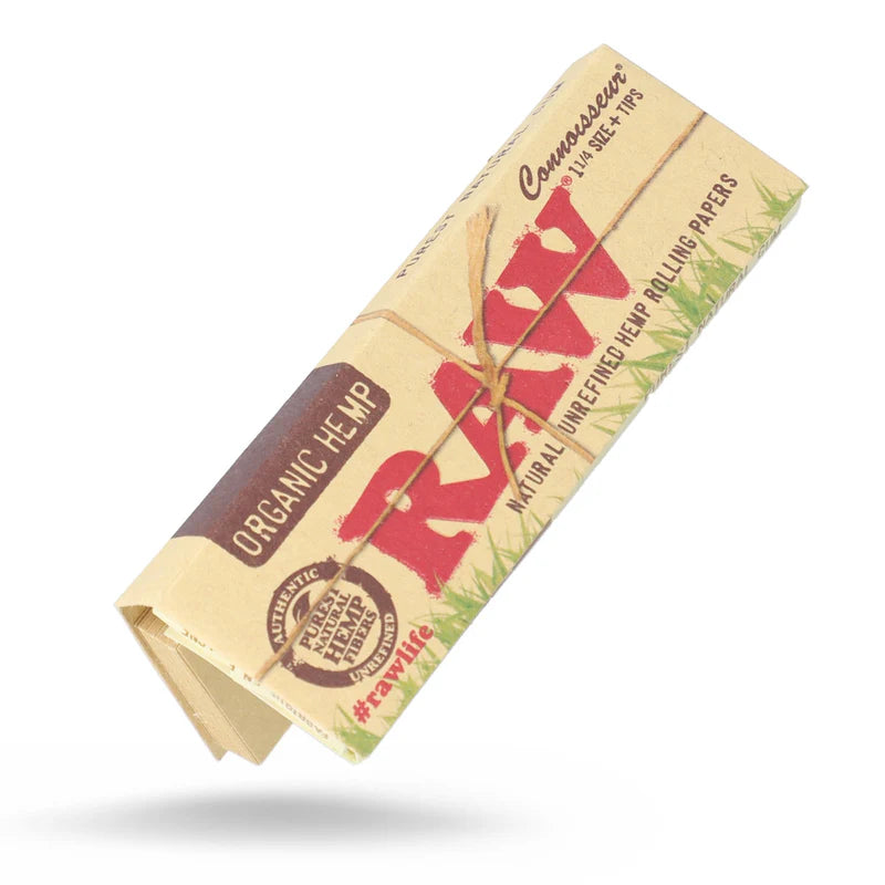 RAW Organic Connoisseur 1 1/4 Rolling Papers with Tip