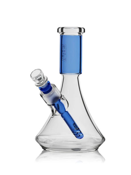 GRAV® Small Deco Beaker Bong  (Assorted Color )