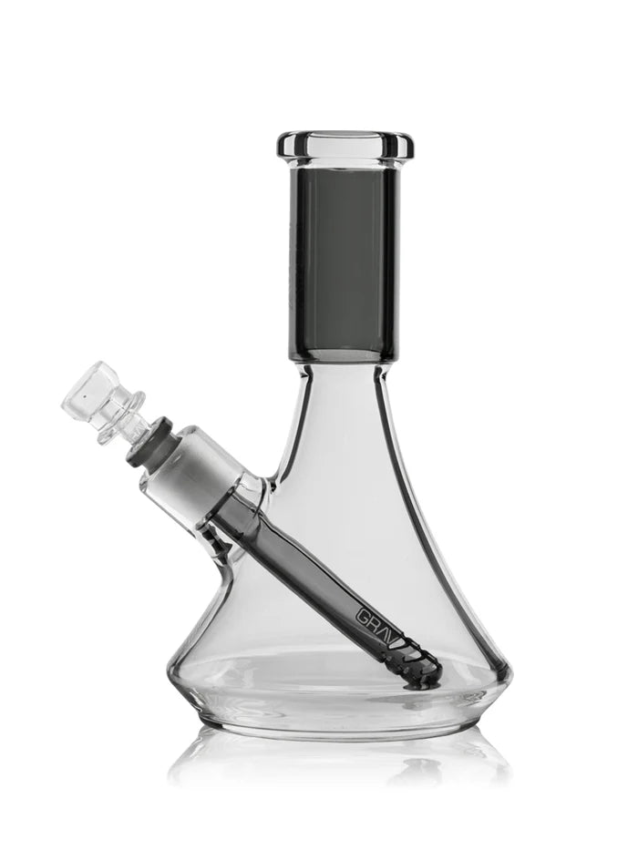 GRAV® Small Deco Beaker Bong  (Assorted Color )