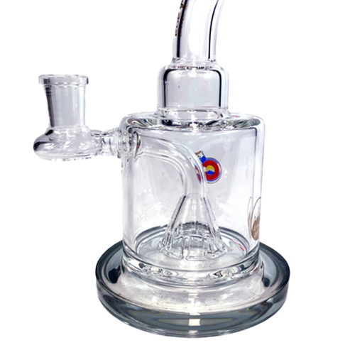 Glassworks UFO Percolated Dab Rig (Ash Gray Accents)