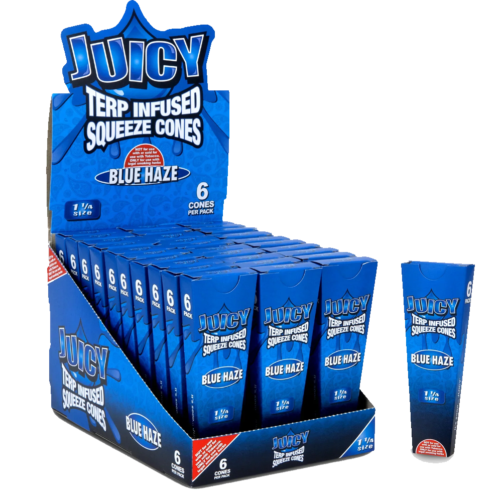 Juicy Jay's Terp Infused Cones Blue Haze (Per piece)