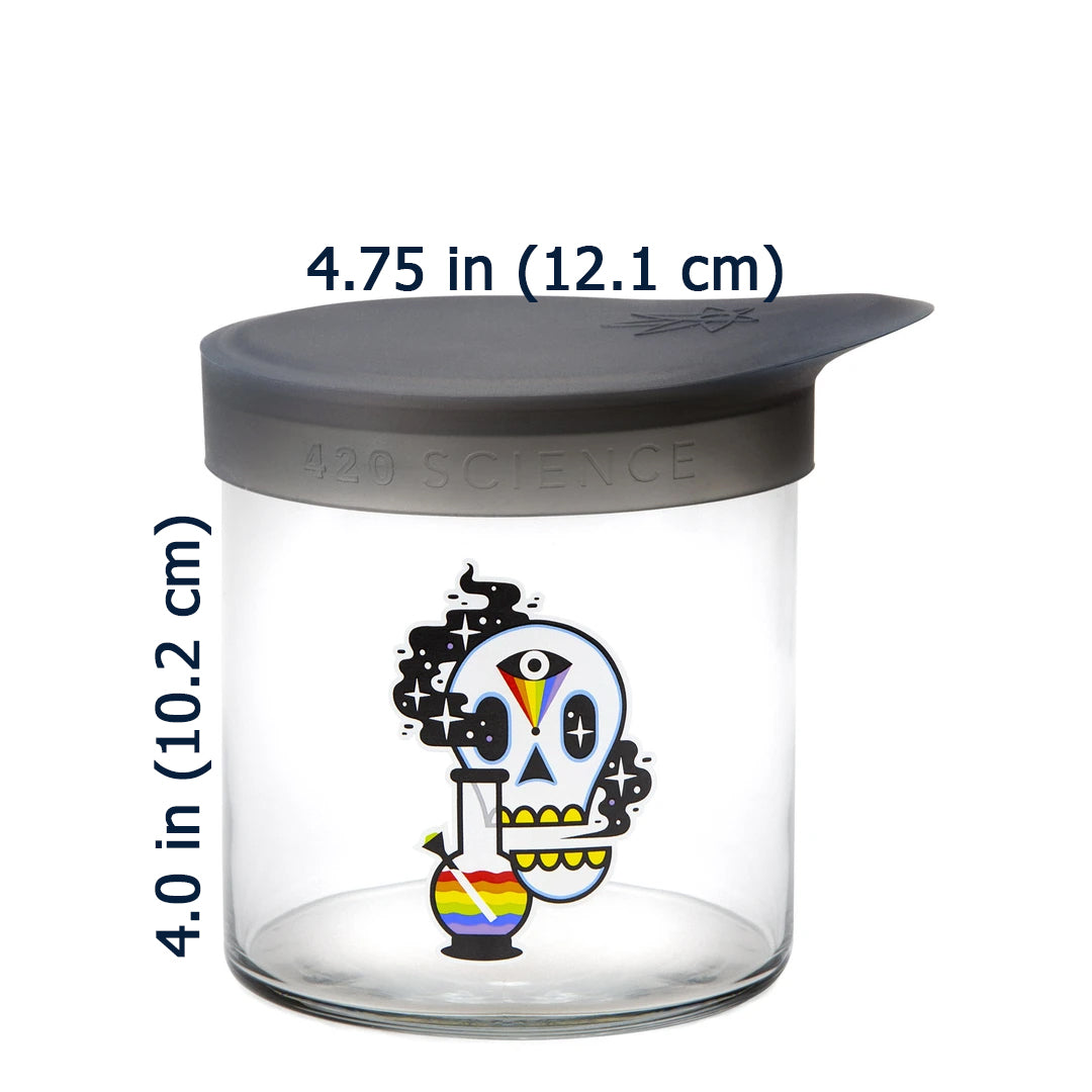 420 Science Medium Wide Mouth - Cosmic Skull