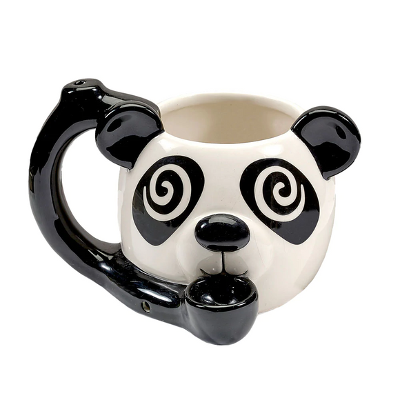 Buzzed Panda Roast and Toast Ceramic Mug Pipe