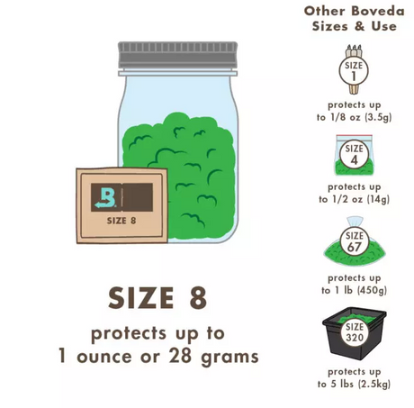 Boveda 62% Relative Humidity Pack Big (67 grams)