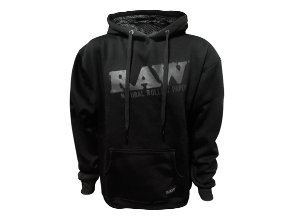 RAW RAWthentic Pullover Hoodie Black Logo - Black