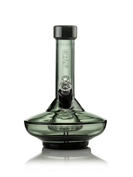 GRAV® Small Wide Base Water Pipe (Smoke w/ Black Accents)