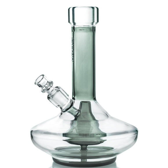 GRAV® Small Wide Base Water Pipe (Smoke w/ Clear Accents)