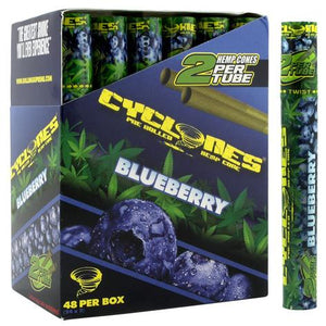 Cyclone Blueberry Pre-rolled 2pc Hemp Cones 1 1/4