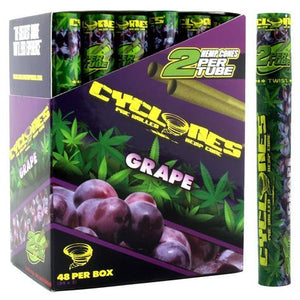 Cyclones Grape Pre-rolled 2pc Hemp Cones 1 1/4