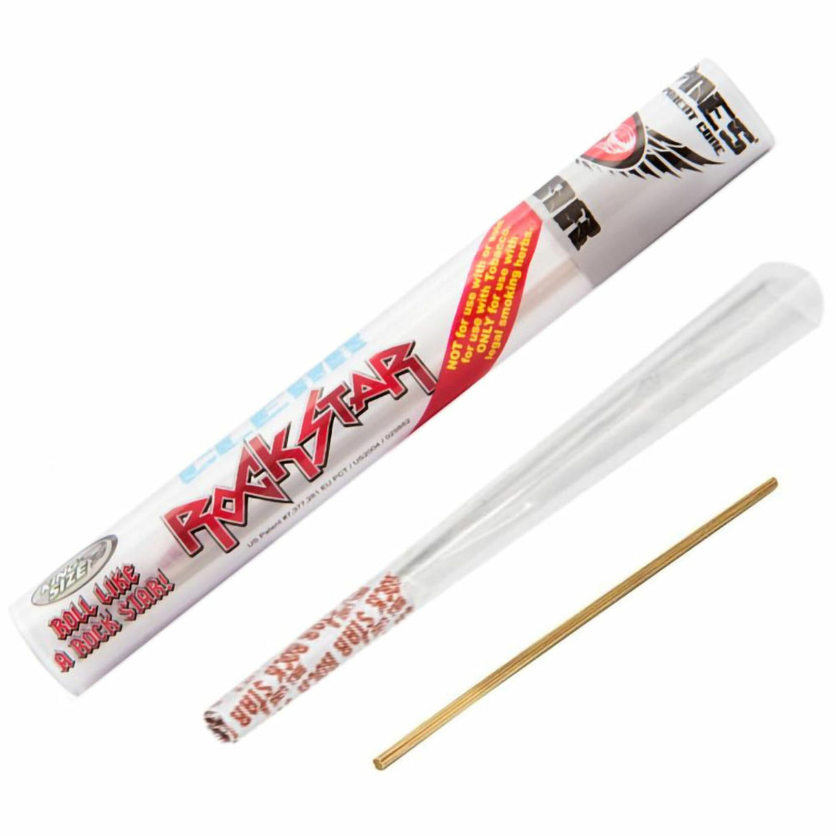 Cyclones Clear Pre-Rolled Cones 1pc - Rockstar King Size