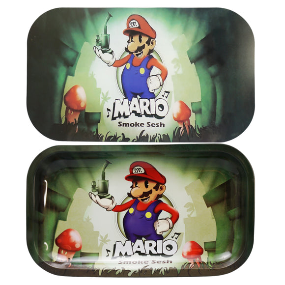 Mario Medium Rolling Tray with Magnetic Lid Cap